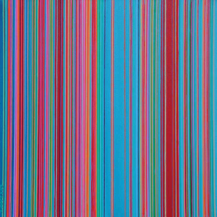 multi shift acrylic geometric pattern original contemporary painting