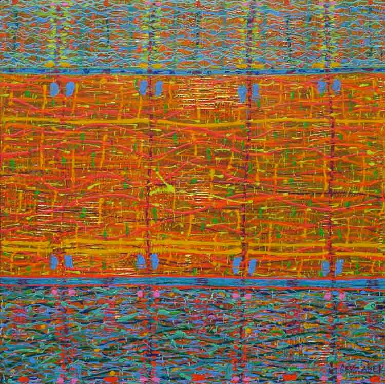 Broadband colourful original abstract painting masterpiece